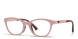 Shop Emporio Armani Kids Cat-Eye Eyeglasses in Light Pink online.