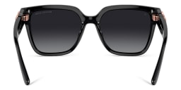 Shop Michael Kors Karlie Square Sunglasses in Black online.