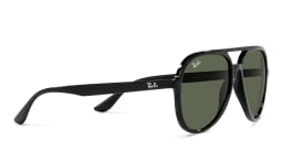 Shop Ray-Ban Unisex Pilot Sunglasses in Black online.