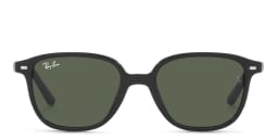 Shop Ray-Ban Junior Leonard Kids Square Sunglasses in Black online.