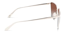 Shop Calvin Klein Square Sunglasses in Silver online.