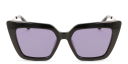 Shop Calvin Klein Square Sunglasses in Black online.