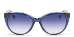 Shop Calvin Klein Cat-Eye Sunglasses in Blue/Blue online.