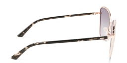 Shop Calvin Klein Cat-Eye Sunglasses in Black online.