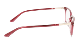 Shop Calvin Klein Rectangle Eyeglasses in Red online.