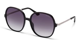 Shop Guess Oversized Round Sunglasses in Black online.