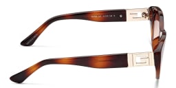 Shop Guess Cat Eye Sunglasses in Havana online.