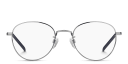 Shop Tommy Hilfiger Round Eyeglasses in Silver online.