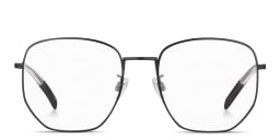 Shop Tommy Hilfiger Engraved Logo Unisex Irregular Eyeglasses in Matte Black online.