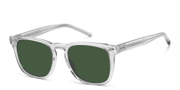 Shop Tommy Hilfiger Square Sunglasses in Clear online.