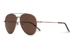 Shop Tommy Hilfiger Wide Aviator Sunglasses in Silver online.