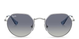 Shop Ray-Ban Junior Jack Kids Irregular Sunglasses in Silver online.