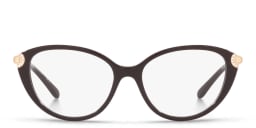 Shop Michael Kors Cat-Eye Eyeglasses in Black Gold online.