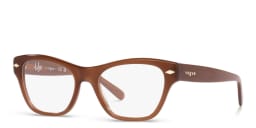 Shop Vogue Eyewear Cat-Eye Eyeglasses in Brown online.