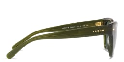 Shop Vogue Eyewear Cat-Eye Sunglasses in Transparent Green online.