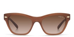 Shop Vogue Eyewear Cat-Eye Sunglasses in Brown online.