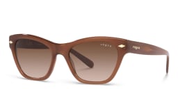 Shop Vogue Eyewear Cat-Eye Sunglasses in Brown online.