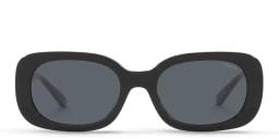 Shop Coach Round Sunglasses in Black online.