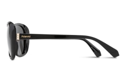Shop Polaroid Square Sunglasses in Black online.