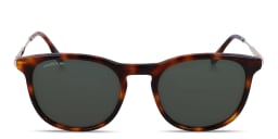 Shop Lacoste Logo Square Sunglasses in Havana online.