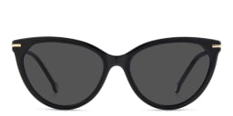 Shop Carolina Herrera Cat-Eye Sunglasses in Black/Grey online.