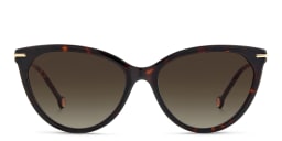 Shop Carolina Herrera Cat-Eye Sunglasses in Havana online.