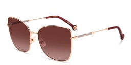 Shop Carolina Herrera Cat-Eye Sunglasses in Gold online.