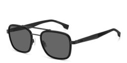 Shop Hugo Boss Square Sunglasses in Black online.