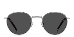 Shop Tommy Hilfiger Logo Panthos Sunglasses in Ruthenium online.