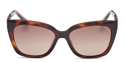 Shop Guess G Emblem Square Sunglasses in Havana/Brown online.