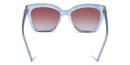 Shop Guess G Emblem Square Sunglasses in Gradient Blue online.