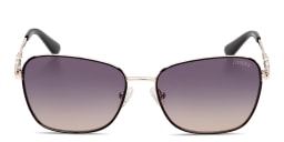 Shop Guess G Logo Cat-Eye Sunglasses in Gold online.