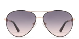Shop Guess G Logo Aviator Sunglasses in Gold Black online.