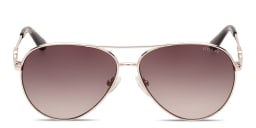 Shop Guess G Logo Aviator Sunglasses in Gold online.