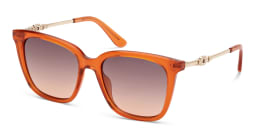 Shop Guess Square Sunglasses in Orange online.