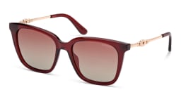 Shop Guess Square Sunglasses in Bordeaux online.