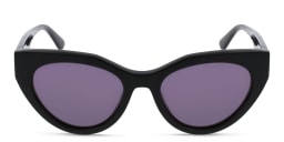 Shop KARL LAGERFELD Cat-Eye Sunglasses in Black/Violet online.