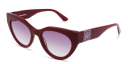 Shop KARL LAGERFELD Cat-Eye Sunglasses in Red online.