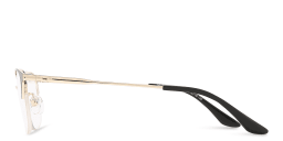 Shop TRICE Half-Rim Rectangle Eyeglasses in Black online.