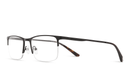 Shop TRICE Half-Rim Rectangle Eyeglasses in Black online.