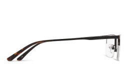 Shop TRICE Half-Rim Rectangle Eyeglasses in Black online.