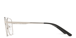 Shop TRICE Square Eyeglasses in Black & Silver online.
