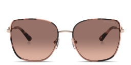 Shop Michael Kors Empire Square 2 Sunglasses in Rose Gold Pink Tortoise online.