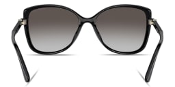 Shop Michael Kors Malta Butterfly Sunglasses in Black online.