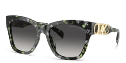 Shop Michael Kors Square Sunglasses in Green online.