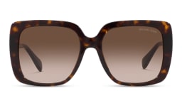 Shop Michael Kors Mallorca Oversized Square Sunglasses in Havana/Brown Gradient online.