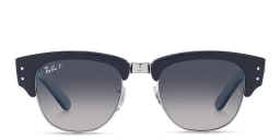 Shop Ray-Ban Mega Clubmaster Unisex Square Sunglasses in Blue/Blue Gradient online.