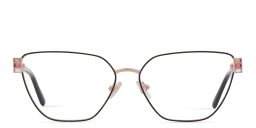 Shop Guess Wide Cat-Eye Eyeglasses in Black online.