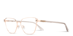 Shop Guess Wide Cat-Eye Eyeglasses in Rose Gold online.