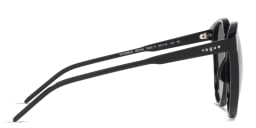 Shop Vogue Eyewear Oversized Round Sunglasses in Black online.